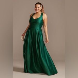 Emerald Green prom dress.